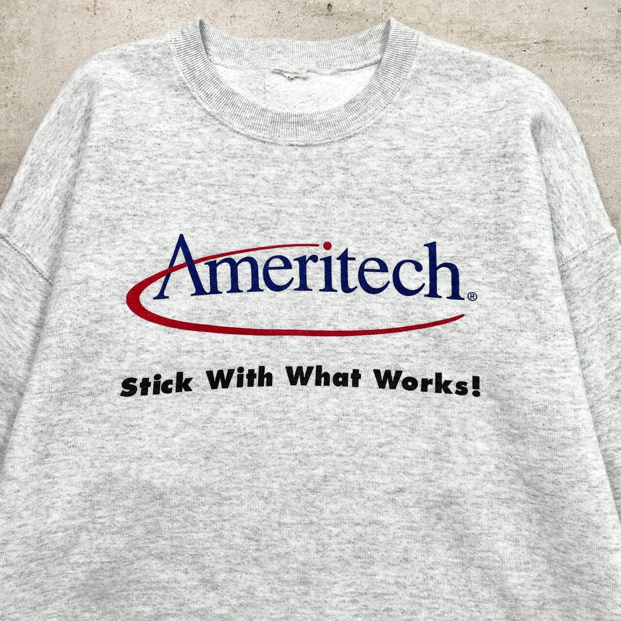 90年代 Ameritech アメリテック 企業ロゴプリント スウェットシャツ 