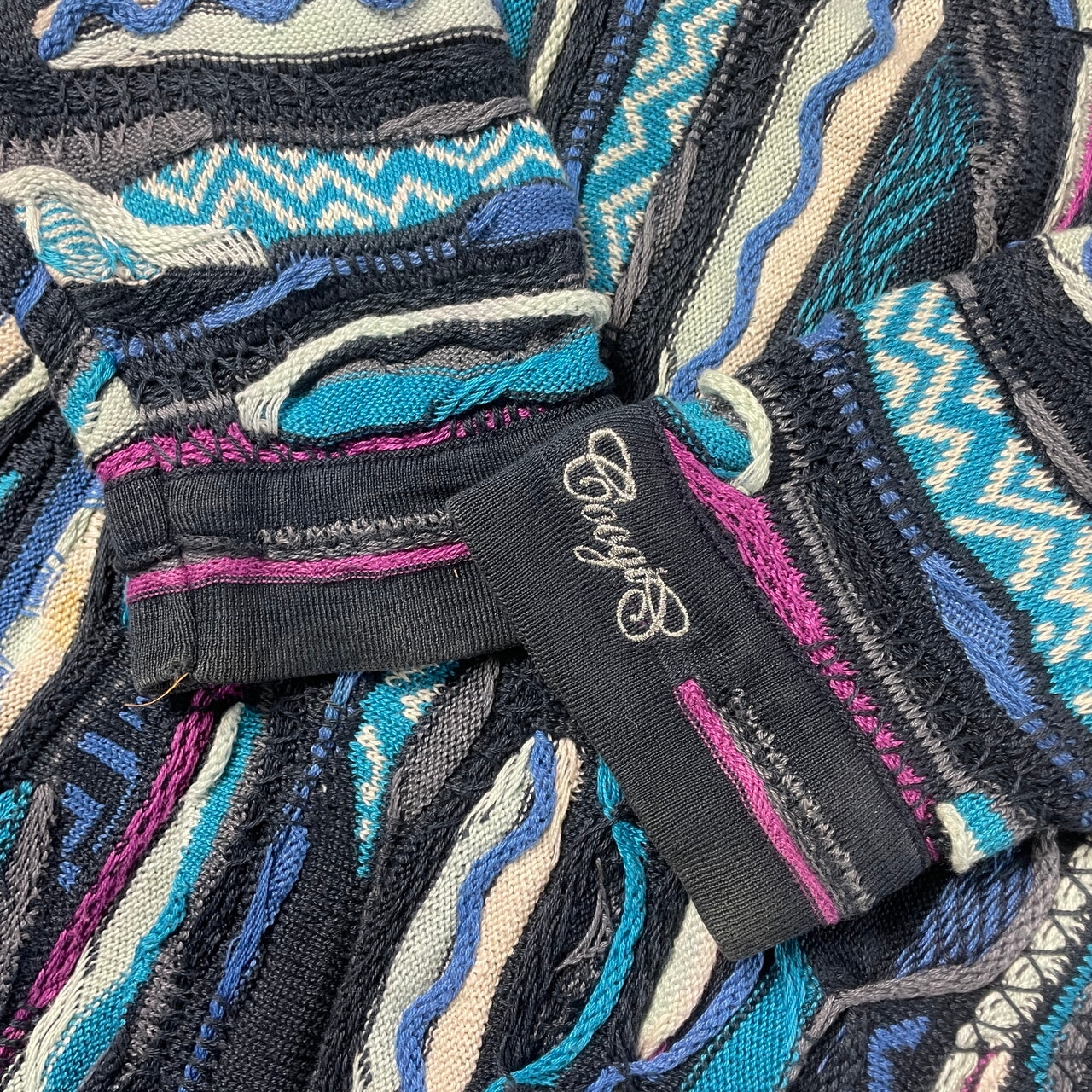 90年代 オーストラリア製 COOGI クージー 3Dニット セーター メンズ4XL 