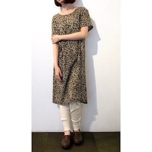 Vintage Leopard Rayon Shift Dress / レオパードレーヨンワンピース