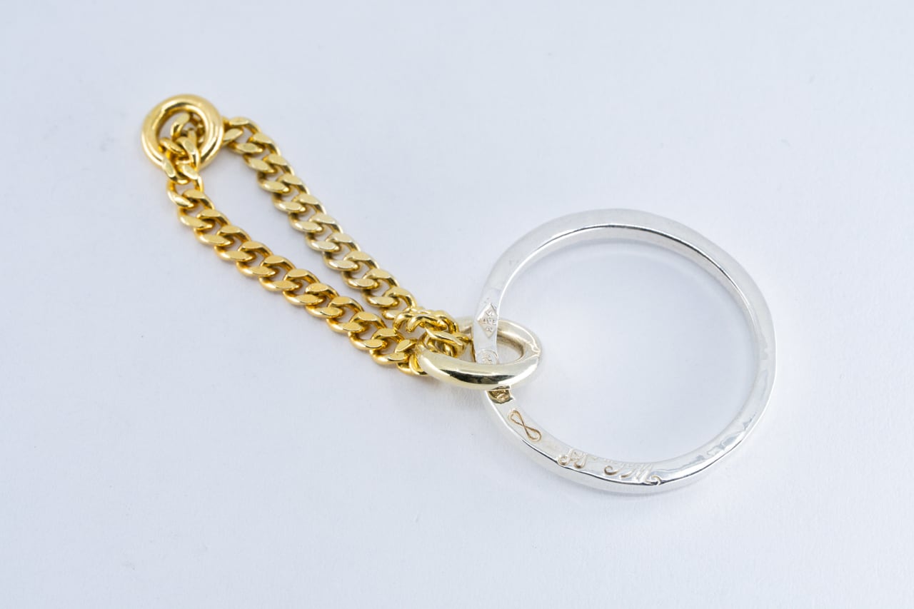 R-049 Gourmette(グルメット)Chain ring M | WAKAN SILVER SMITH