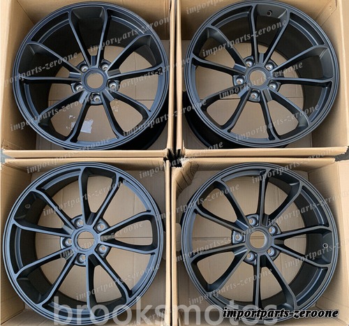 17インチ NEW ステインブラック(マットブラック) GT3 STYLE 鍛造ホイール ポルシェ 911 930 17x7 17x9 4本セット -BRN-11383★