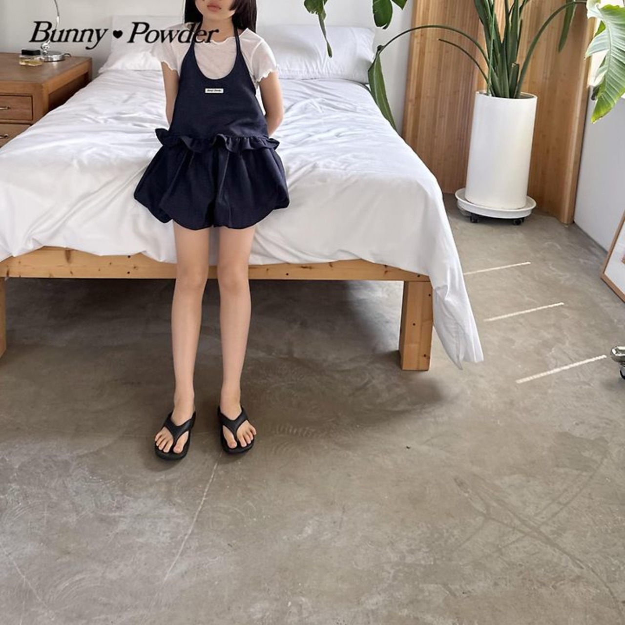 [Bunny Powder] Feature) Denim Halter Bustier / [버니파우더] 기획)데님홀터뷔스티에