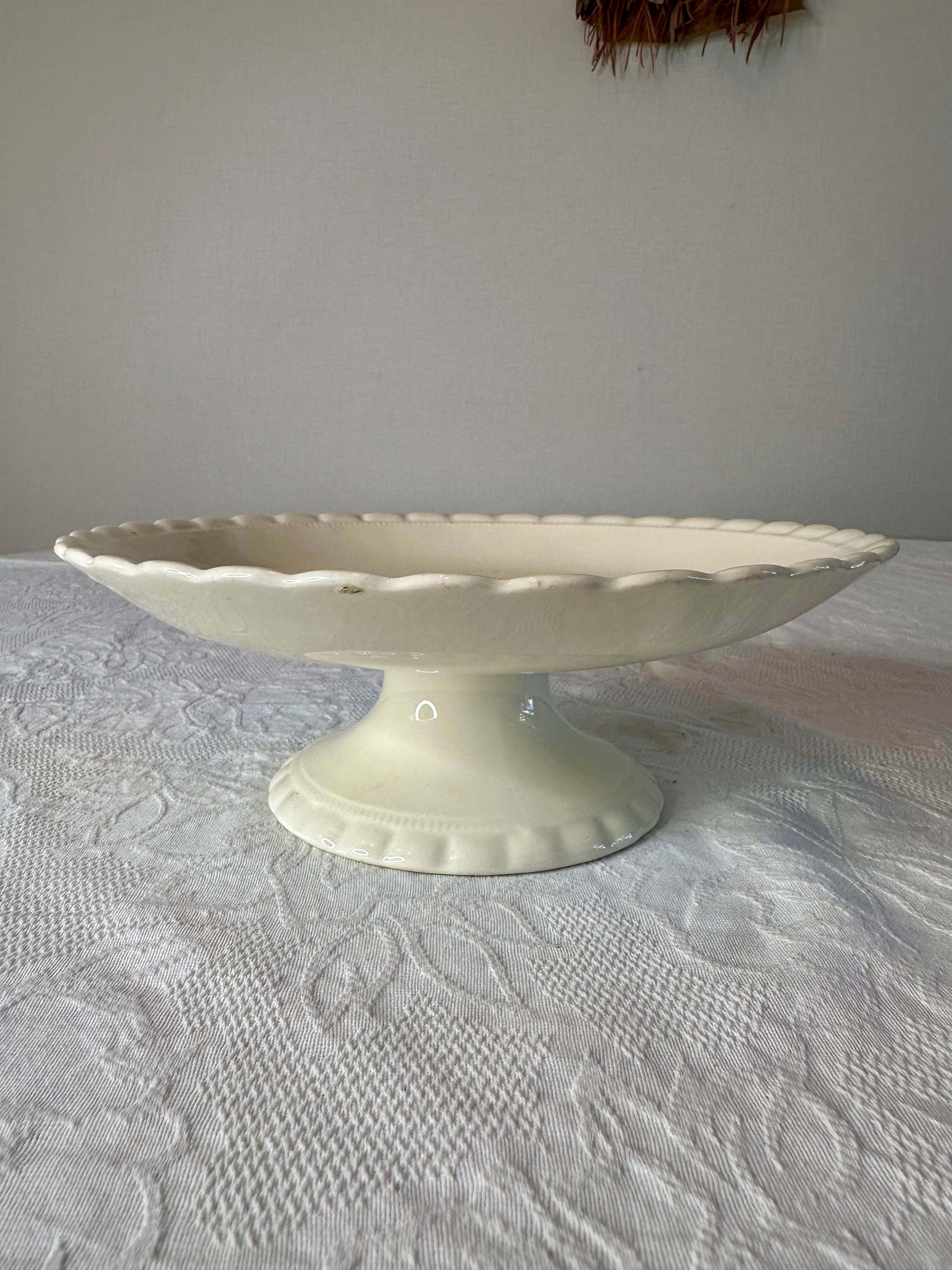 イギリス ヴィンテージ 花リム コンポティエ | VINTIQUES