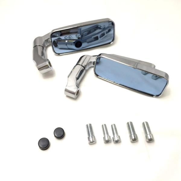 バイクミラー シルバー 金属製 角度調整可能 Amazon | Pacify バイク ミラー ステルスミラー 調整可能 左右セット