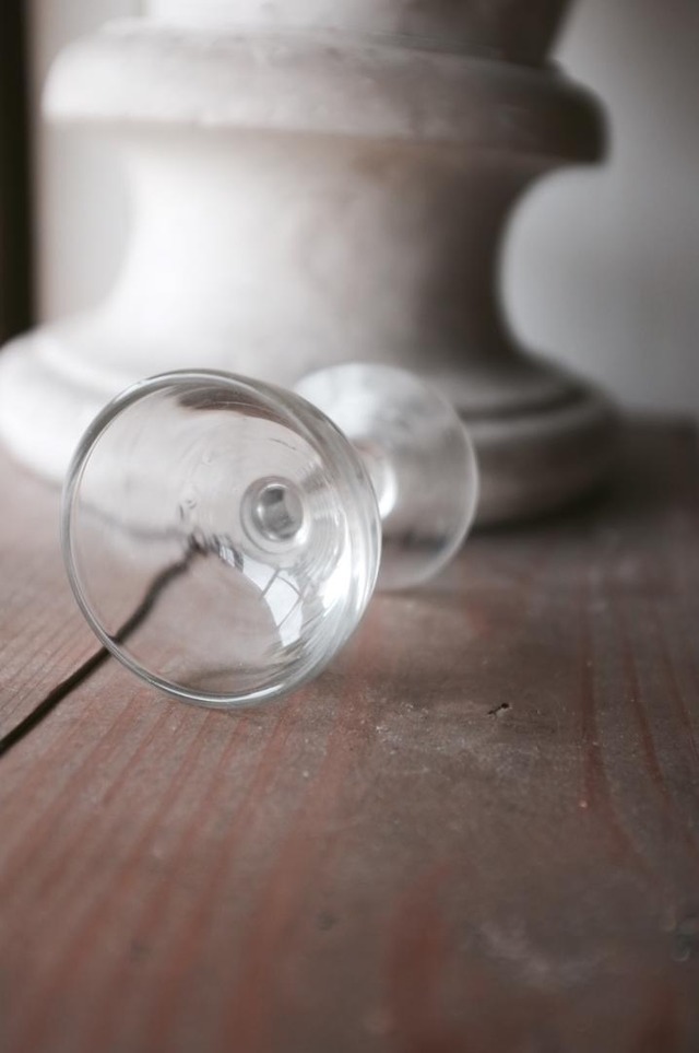 フランス トロンプルイユとビストログラス アンティーク