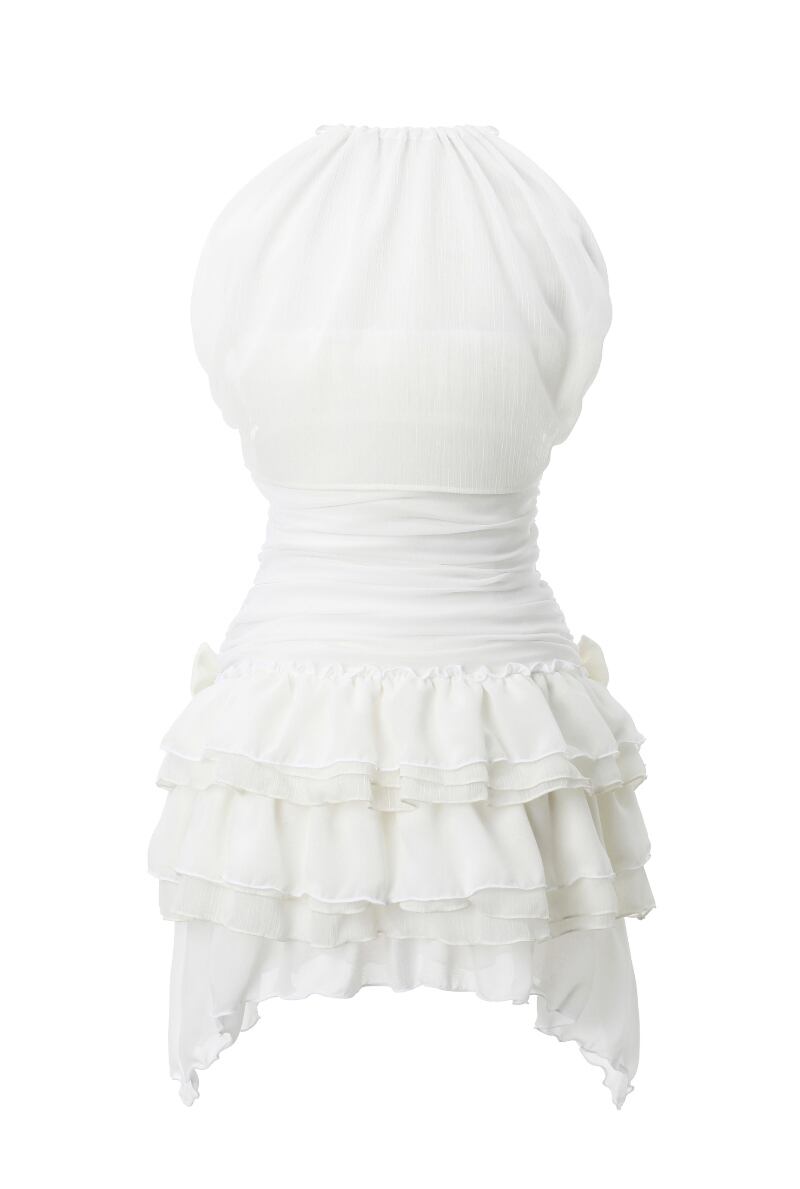 ★送料・関税込★THREETIMES★Dahlia dress★ threetimes] Dahlia dress Ivory 正規品 韓国ブランド 韓国通販