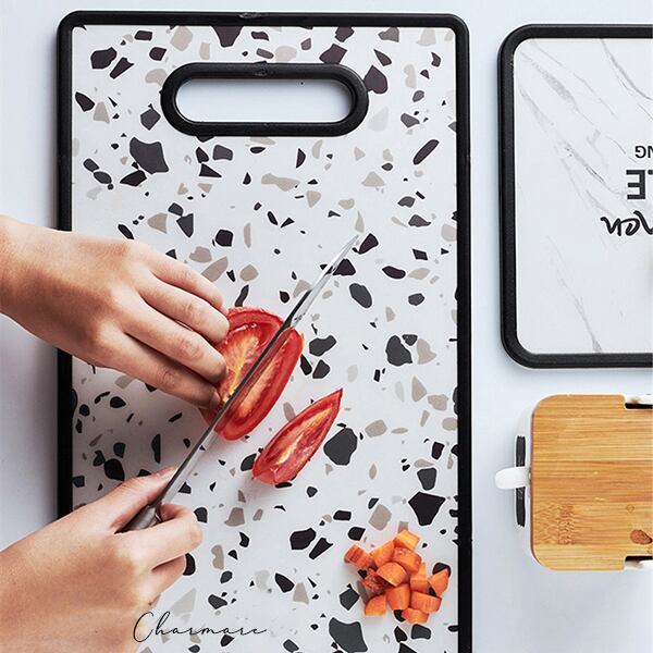 全2type【大理石柄カッティングボード 】まな板 キッチン マーブル模様