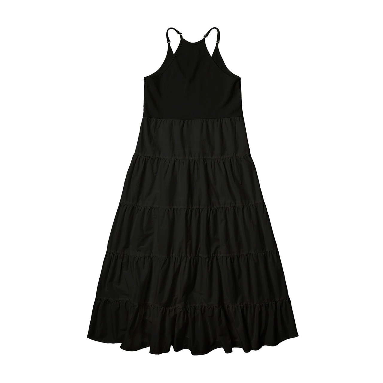 Rib frill op /black