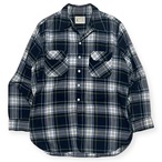 50s〜60s｜Deacon Brothers｜フランネルチェックシャツ｜Viyella Reg’d カナダ製 シェルボタン ロング丈 L相当 コンディションB
