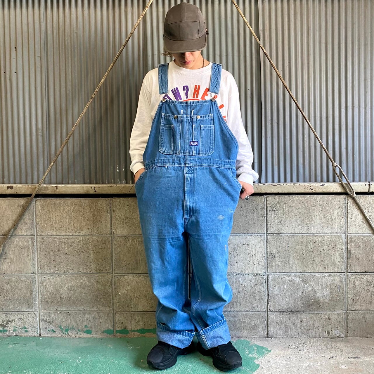 ビッグサイズ Big Smith ビッグスミス デニム オーバーオール メンズw42 古着 薄色 大きいサイズ オーバーオール Al Cave 古着屋 公式 古着通販サイト