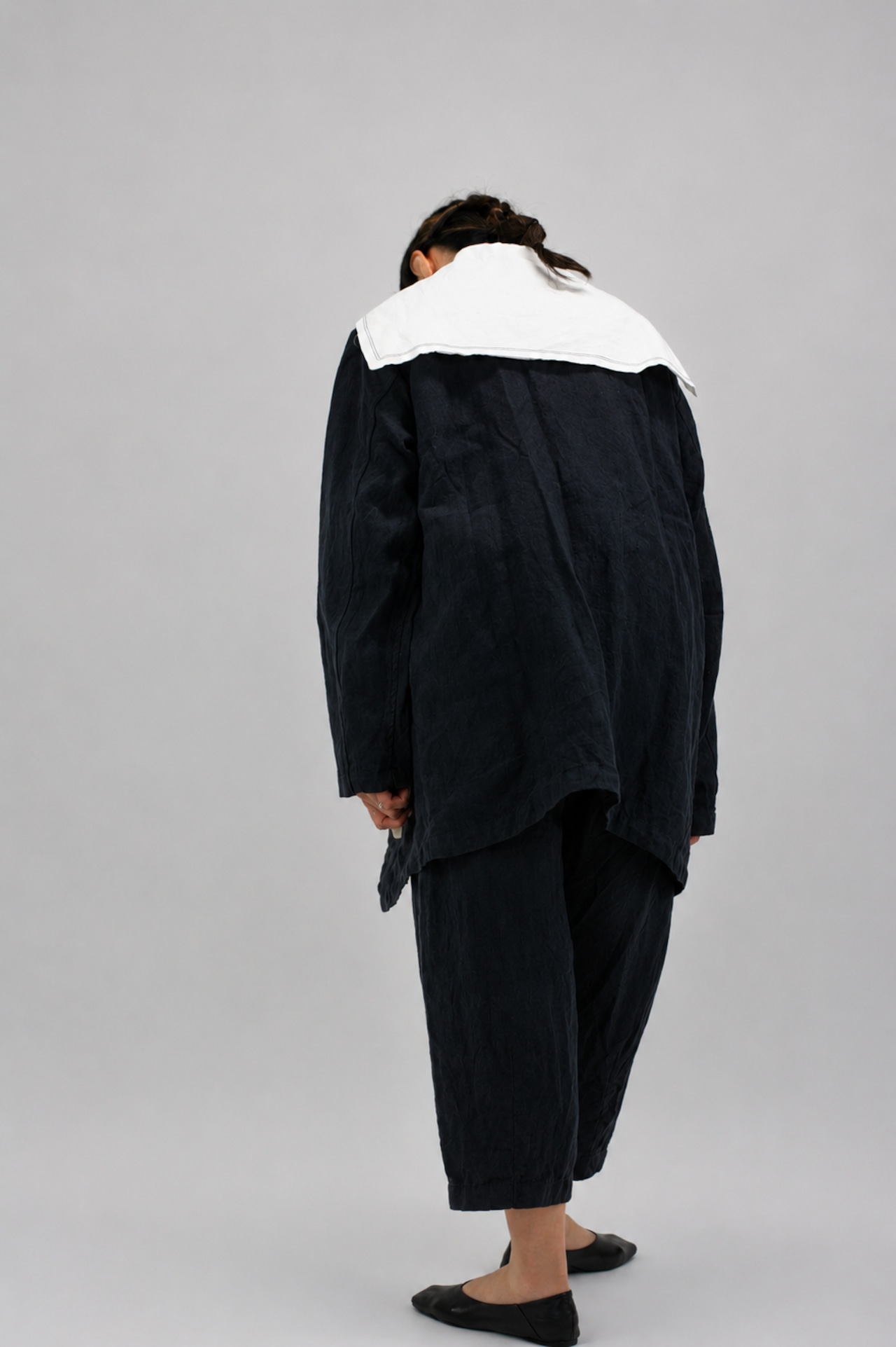 【Vlas Blomme】KL Canvas DARTS PANTS / Dark Navy(63507035)