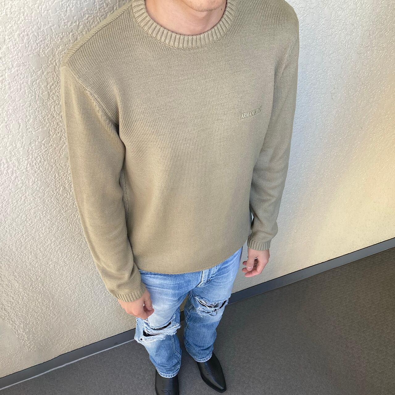 ARMANI JEANS Archive made in Italy Ssize Beige Virgin Wool