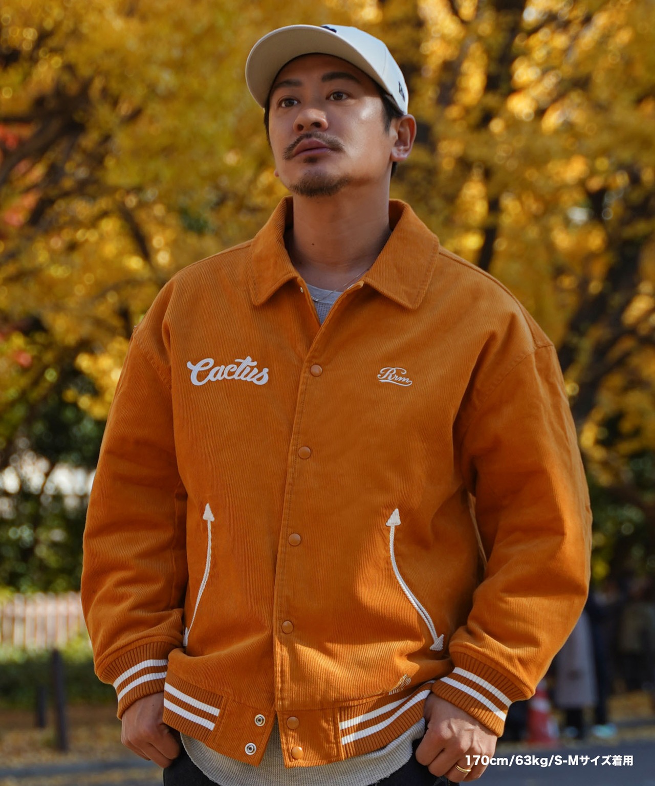 【#Re:room】CACTUS EMBROIDERY CORDUROY JACKET［REJ117］