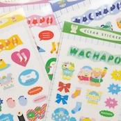 < WACHAPO > クリアステッカー / 4種