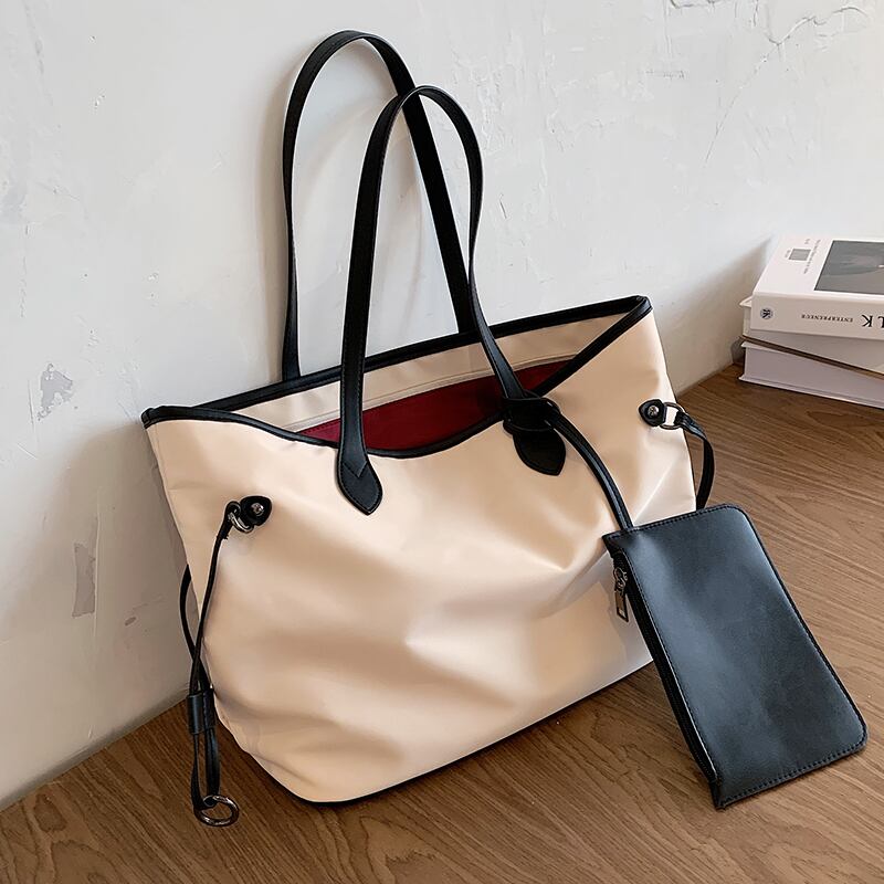 シンプルで大容量のバッグ、2020年に人気のレディースバッグ、新しい流行のファッション、オールマッチのショルダーバッグ、ネットの赤いトートバッグのバージョン Tiancai_Wing_Bag8730222