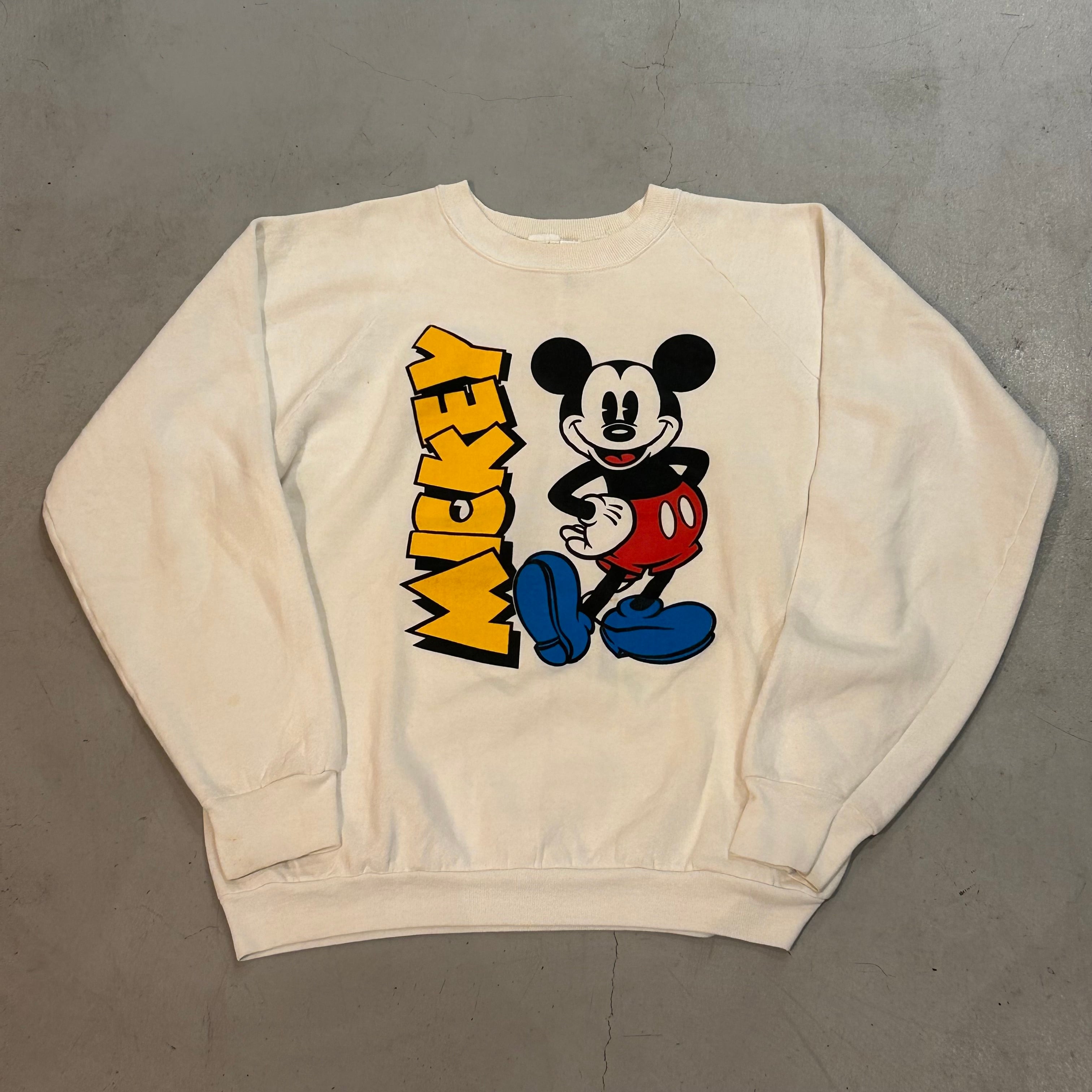 90s Disney Mickey Mouse raglan sweat【高円寺店】 | What’z up powered by BASE