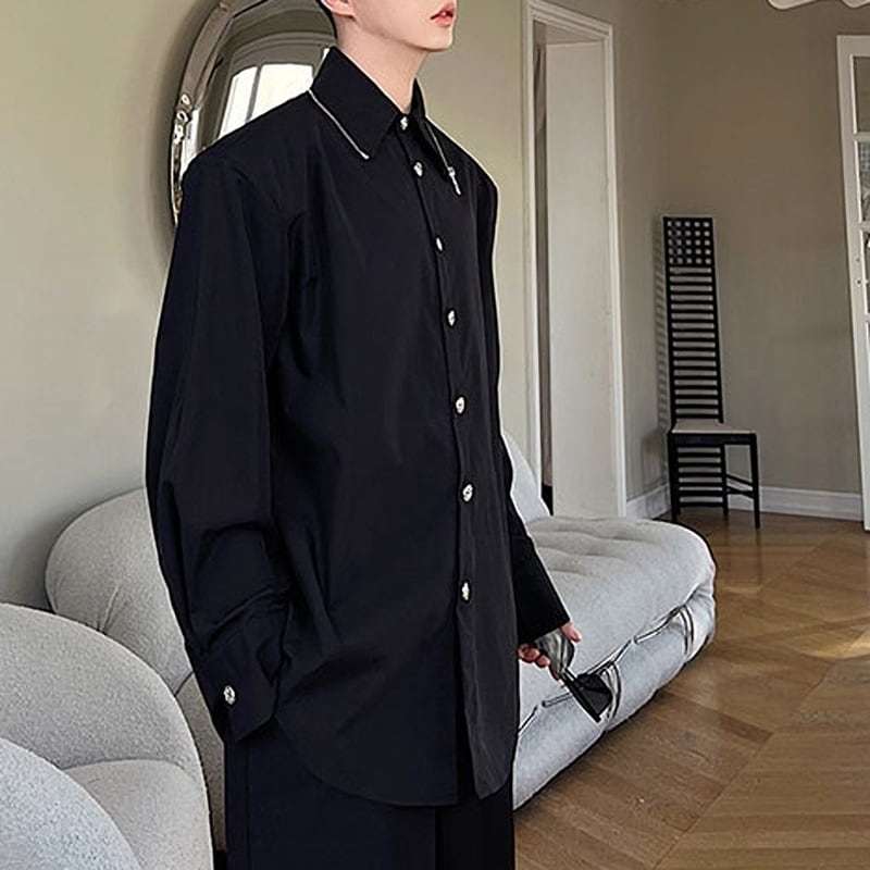 ジッパーカラー ロングカフスシャツ LB0490 | LIBERD / リベルド