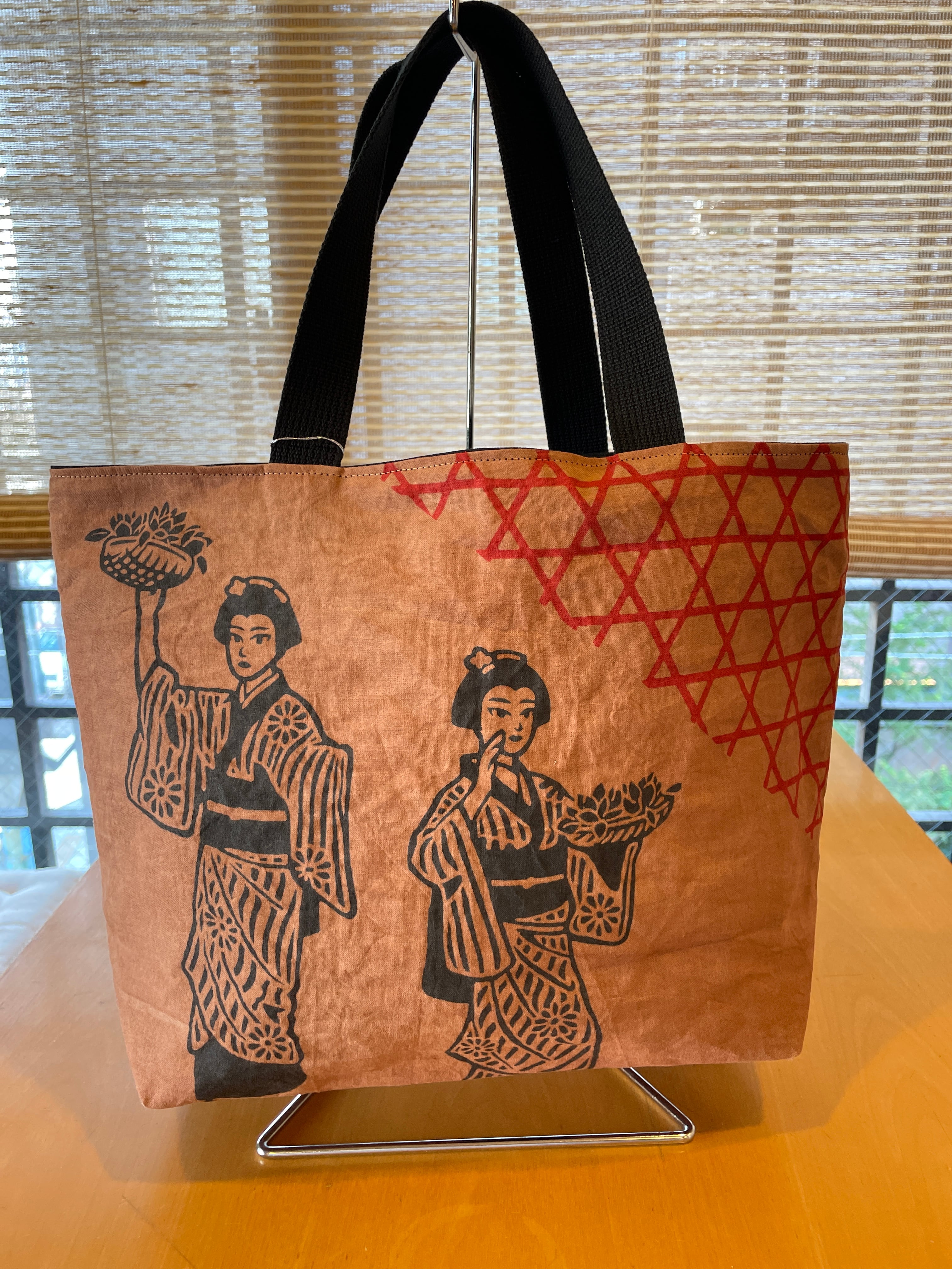 ☆大安売り！本日終了！バッグ 長崎くんち 今籠町 本踊 トートバッグ（柿渋染め） | Pay ID