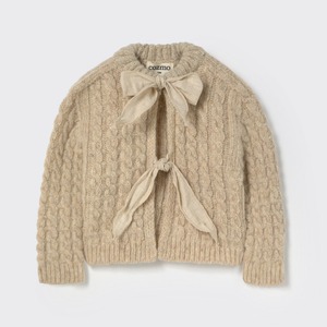 ＜COZMO＞ケーブルニット カーディガン Cardigan Martinique（Stone Tweed）