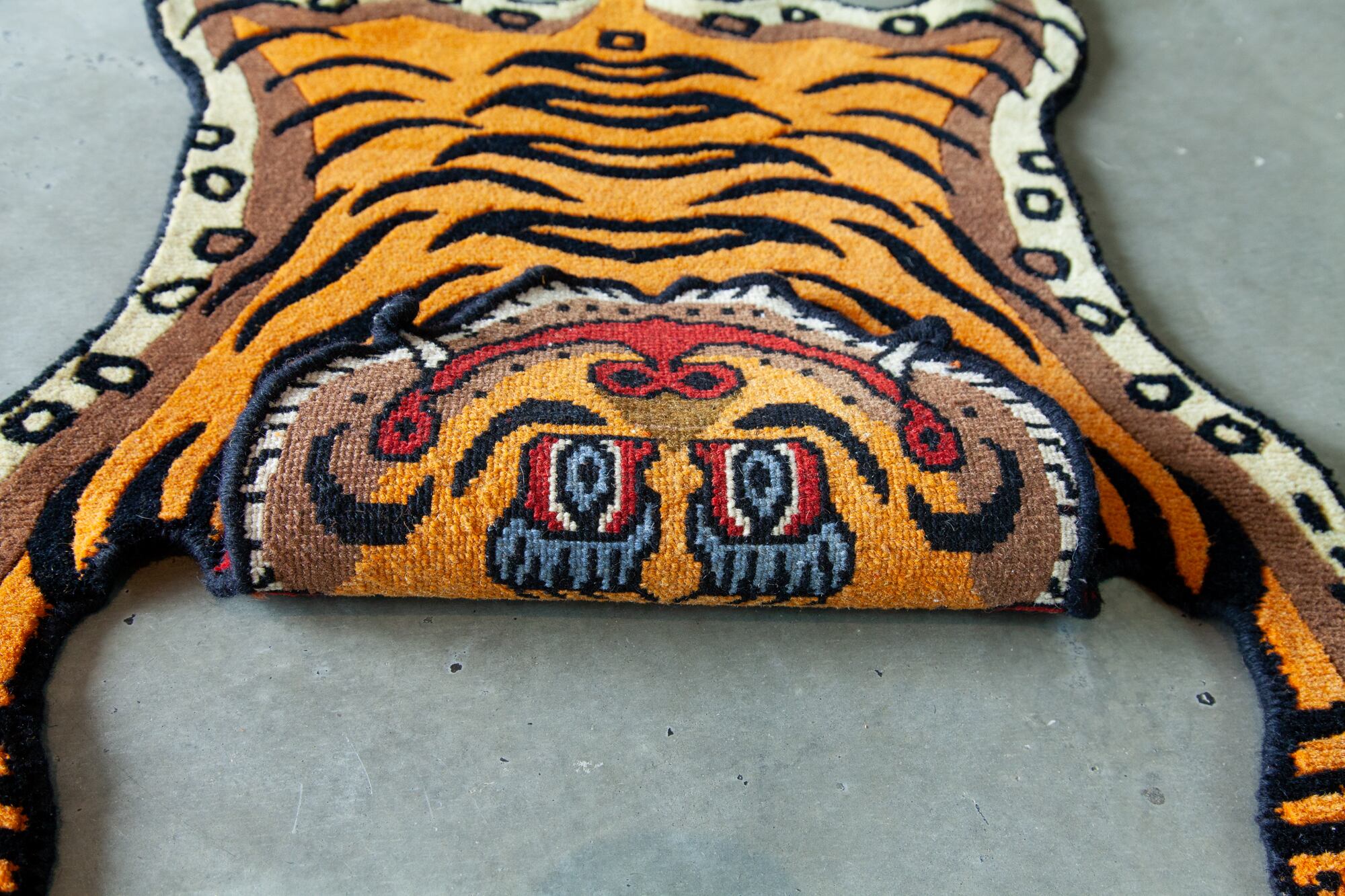 Tibetan Tiger Rug 《Sサイズ•ウール005》チベタンタイガーラグ