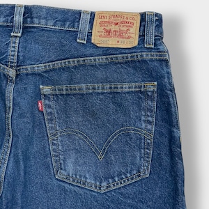 LEVI'S 505 デニム ジーンズ ジーパン W38L30 メキシコ製 ビッグサイズ ダボパン レギュラーフィット リーバイス 濃紺 インディゴ US古着