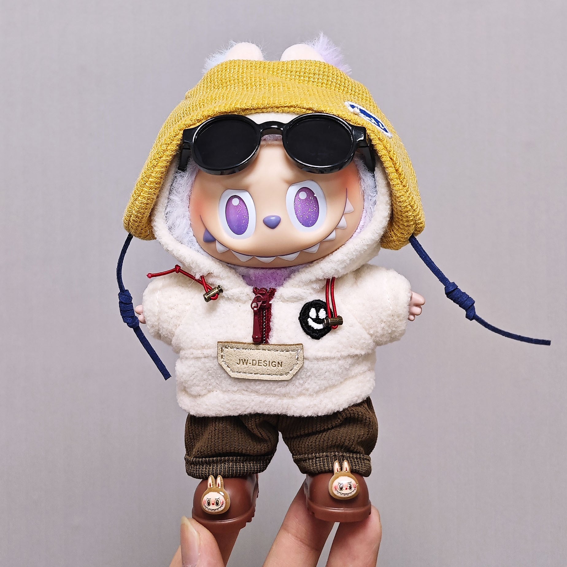 サングラス 三角形 アイウェア 8.5cm幅 Labubu 123代/20cmぬい用