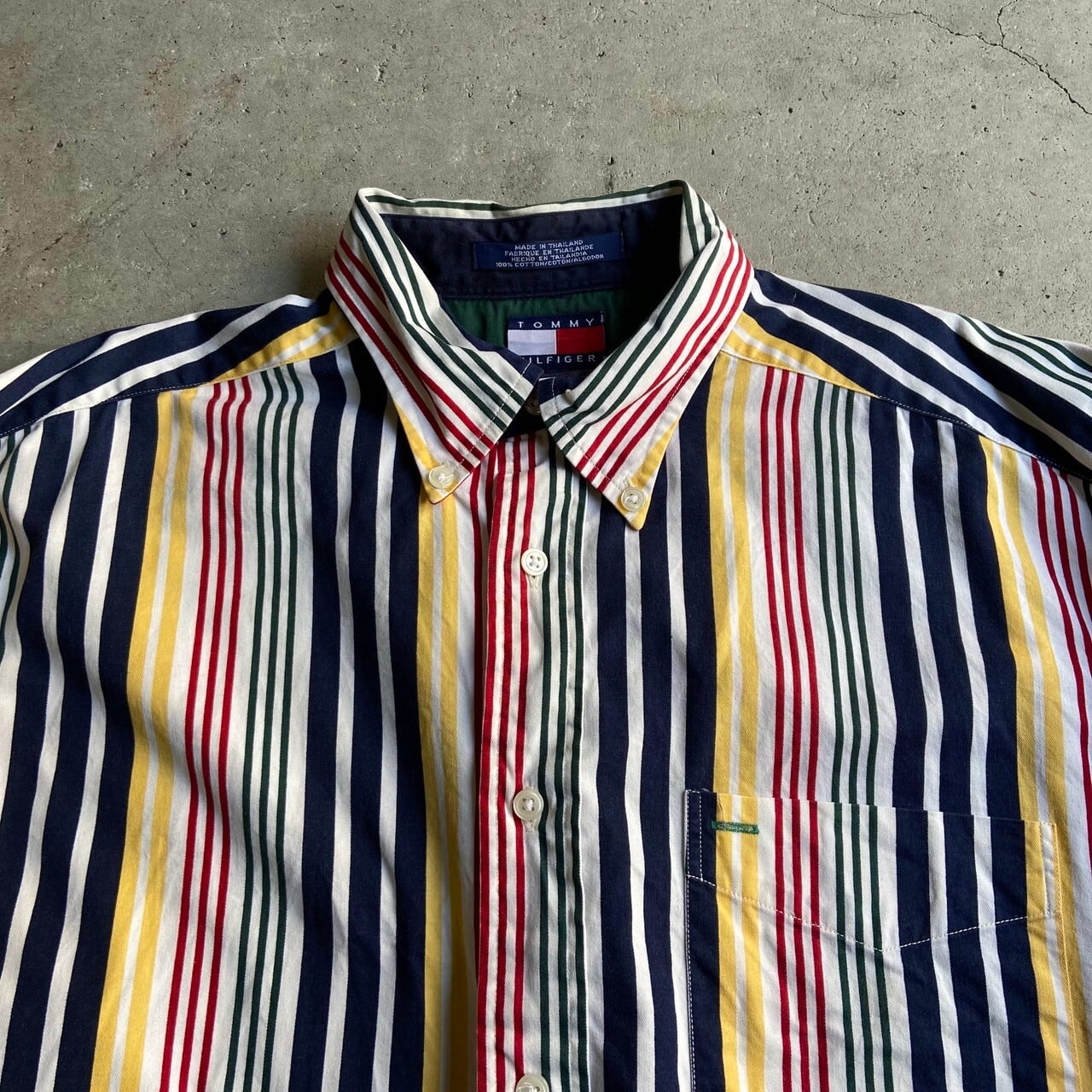 90年代 TOMMY HILFIGER トミーヒルフィガー 長袖 ボタンダウン