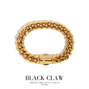 316L Zirconia Cross Chain  Bracelet【GOLD】