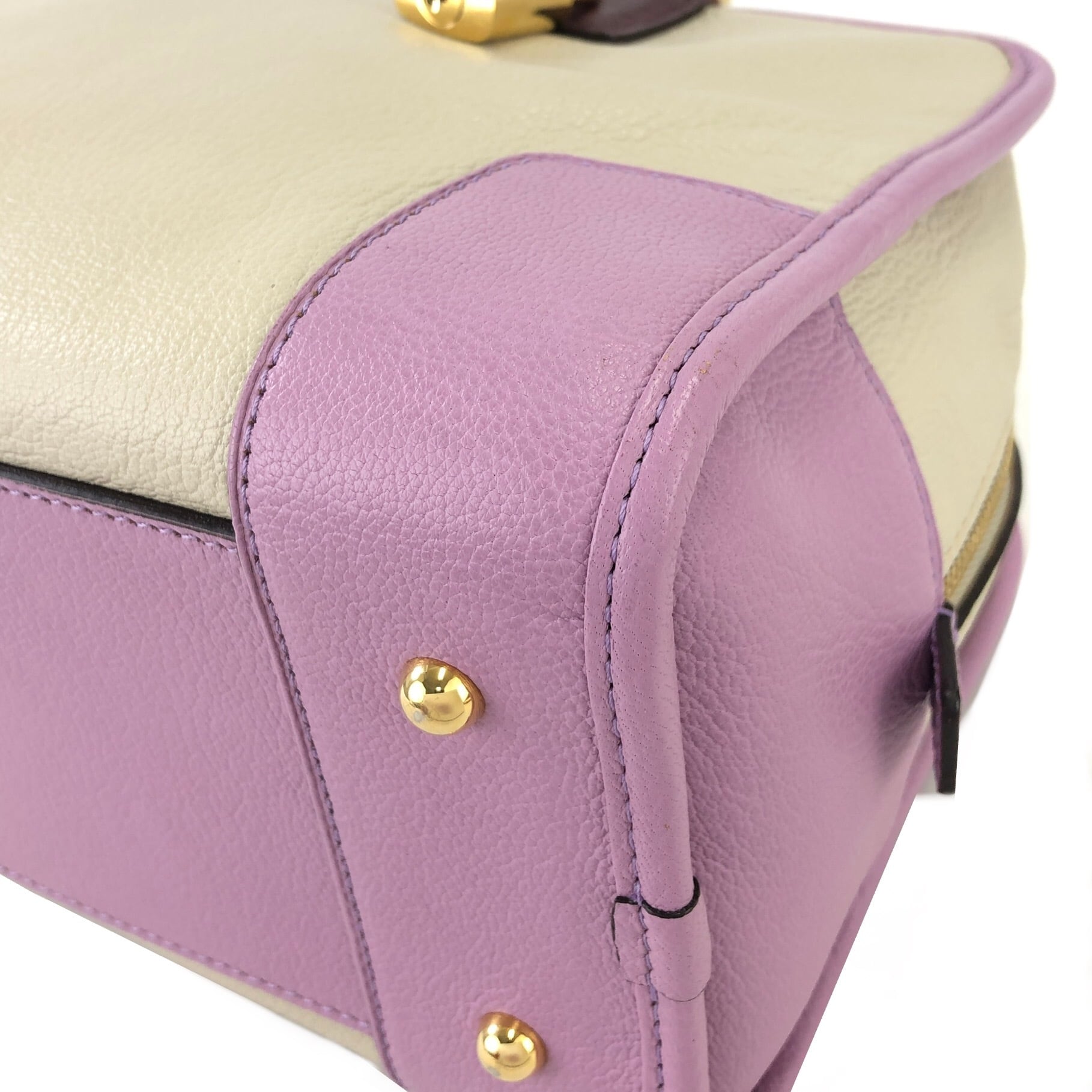 LOEWE ロエベ アナグラム アマソナ28 カデナ トリコロール レザー