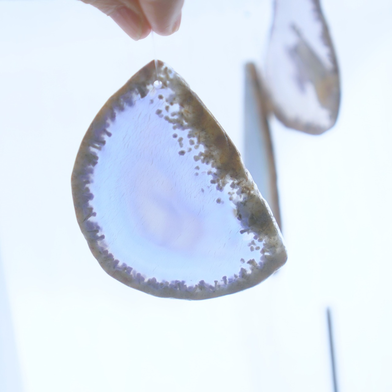 Blue Moon - アゲートヒーリングチャイム / Agate Sun Catcher Wind Chime 089