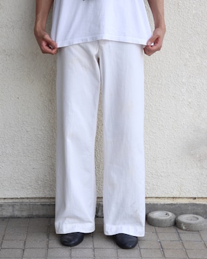 50's U.S. military cotton sailor pants.
