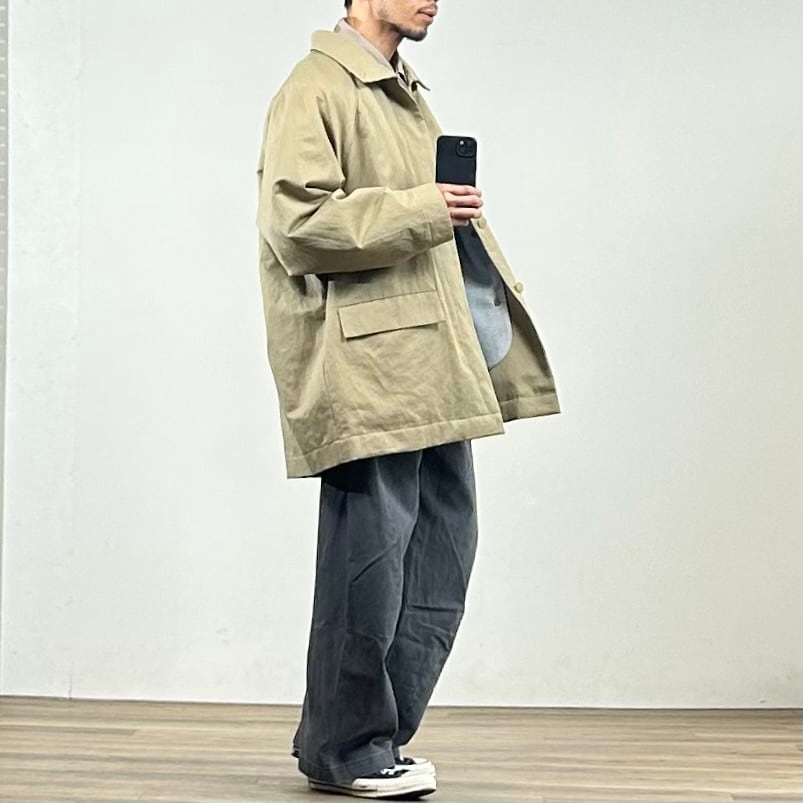 25SS》【STILL BY HAND】C/L SOUTIEN COLLAR HALF COAT with LINER