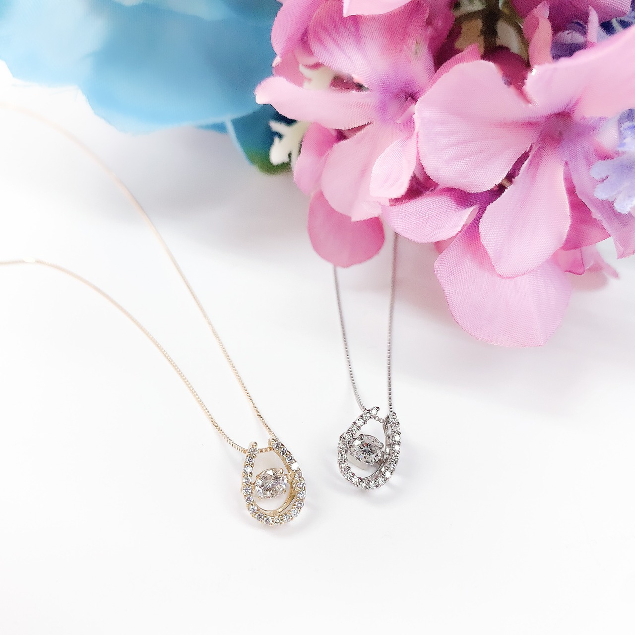 揺れる あまったるく ダンシングストーン プラチナ 0.1ct ダイヤ 