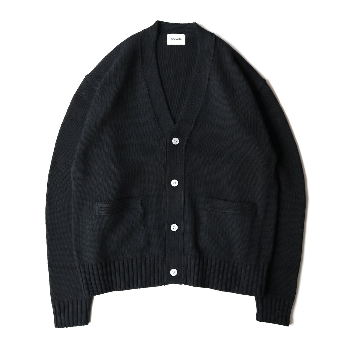 Improved knit cardigan / Black | encode