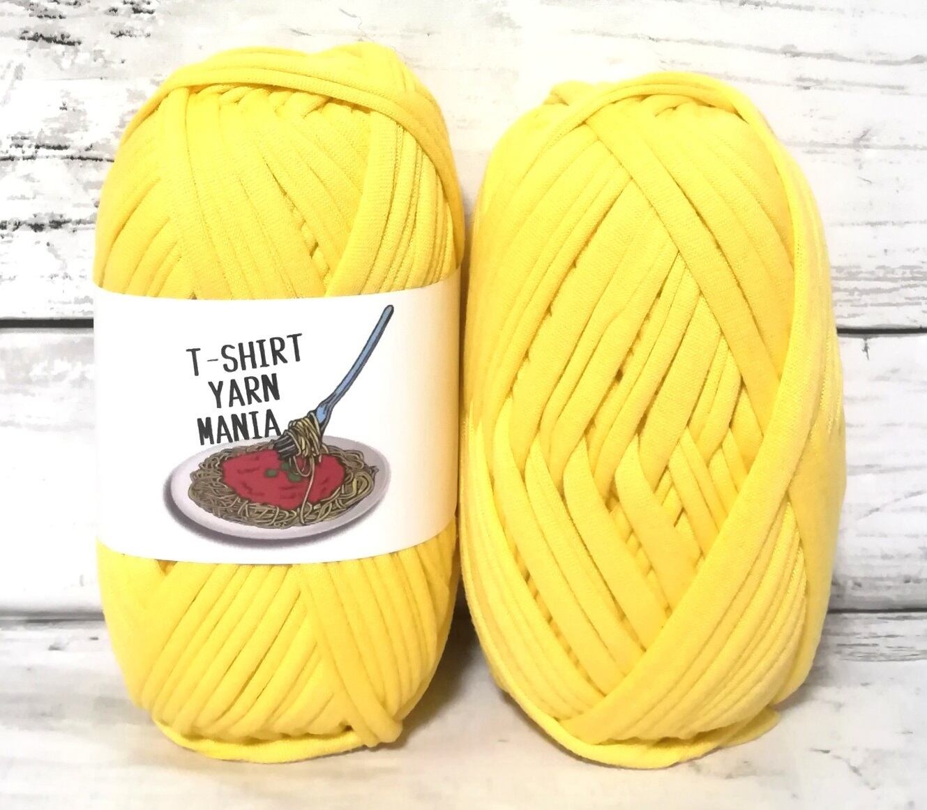 イエロー 黄色 1玉 30m Tシャツヤーン | T-SHIRT YARN MANIA ~T
