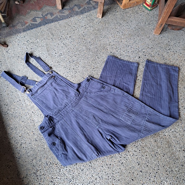 ドイツ製 ヘリンボーン オーバーオール used [307072]