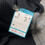 リネン シルク混 GIVENCHY ジバンシィ チェック 背抜き テーラードジャケット 96-86-170 メンズ