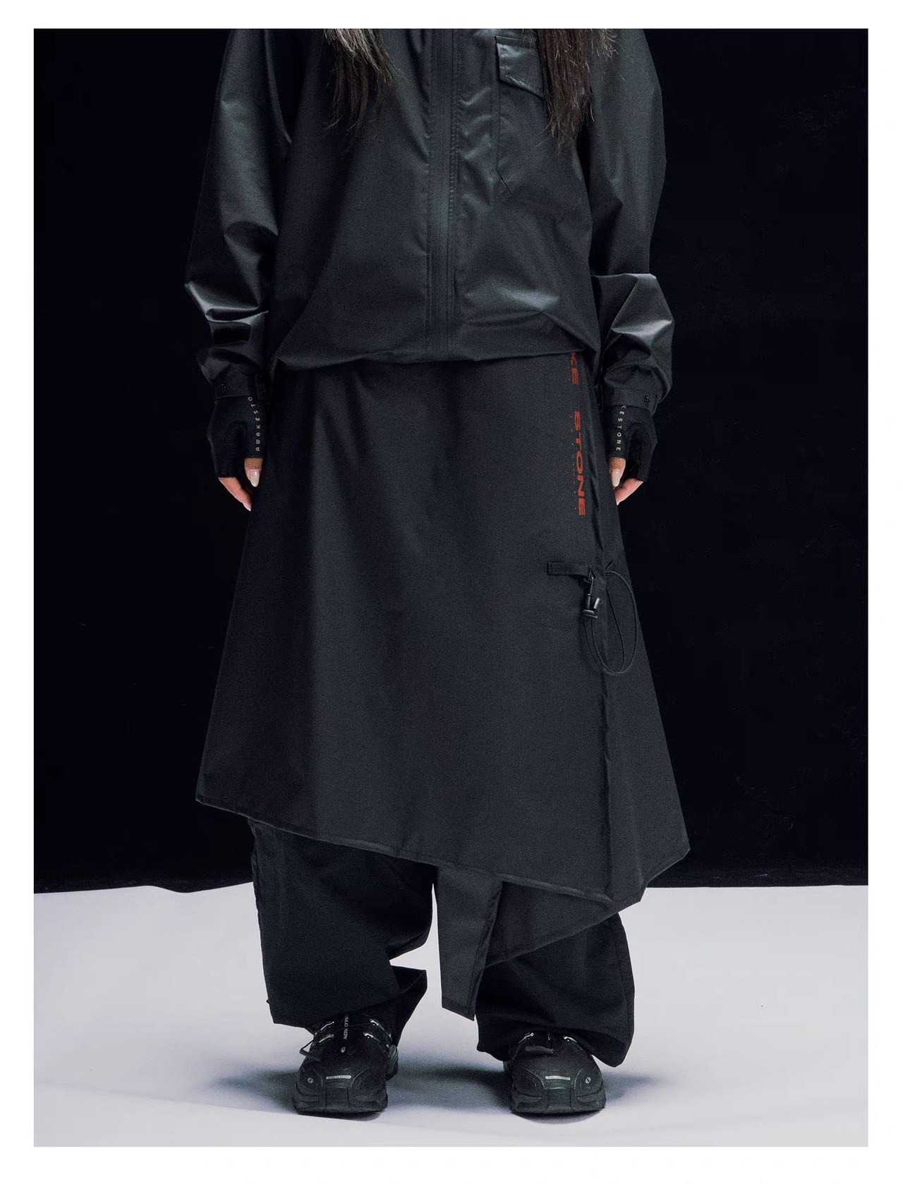 AWAKESTONE パッカブル ウォータープルーフ ラップスカート