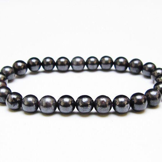 スギライト ブレスレット 7mm ブラックスギライト ブレス 一点物 メール便可 [M便 1/10] 111-42872