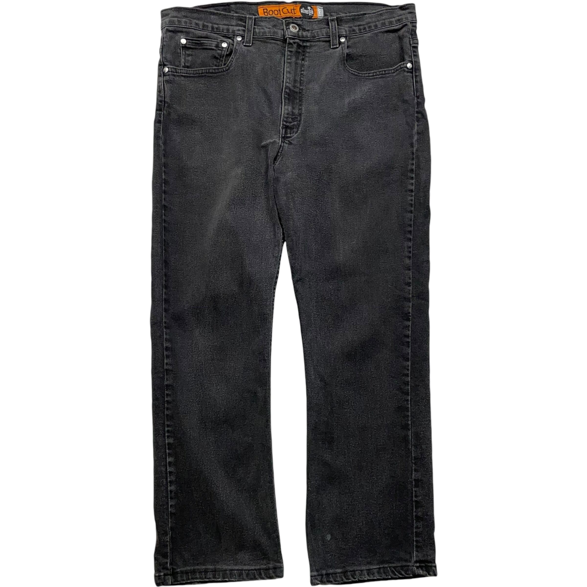 《実寸W36L26》 Levi's リーバイス シルバータブ Boot Cut ブラックデニム 90年代 vintage 4812