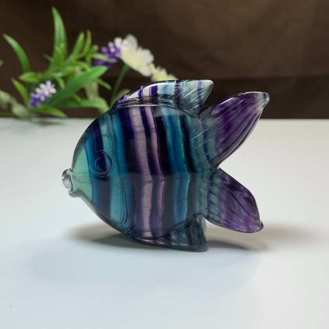 3.海のアニマル♪♪フローライトお魚さん☆ペアセット