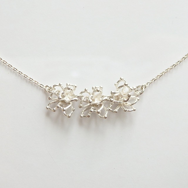 スノーフラワーネックレス(silver)