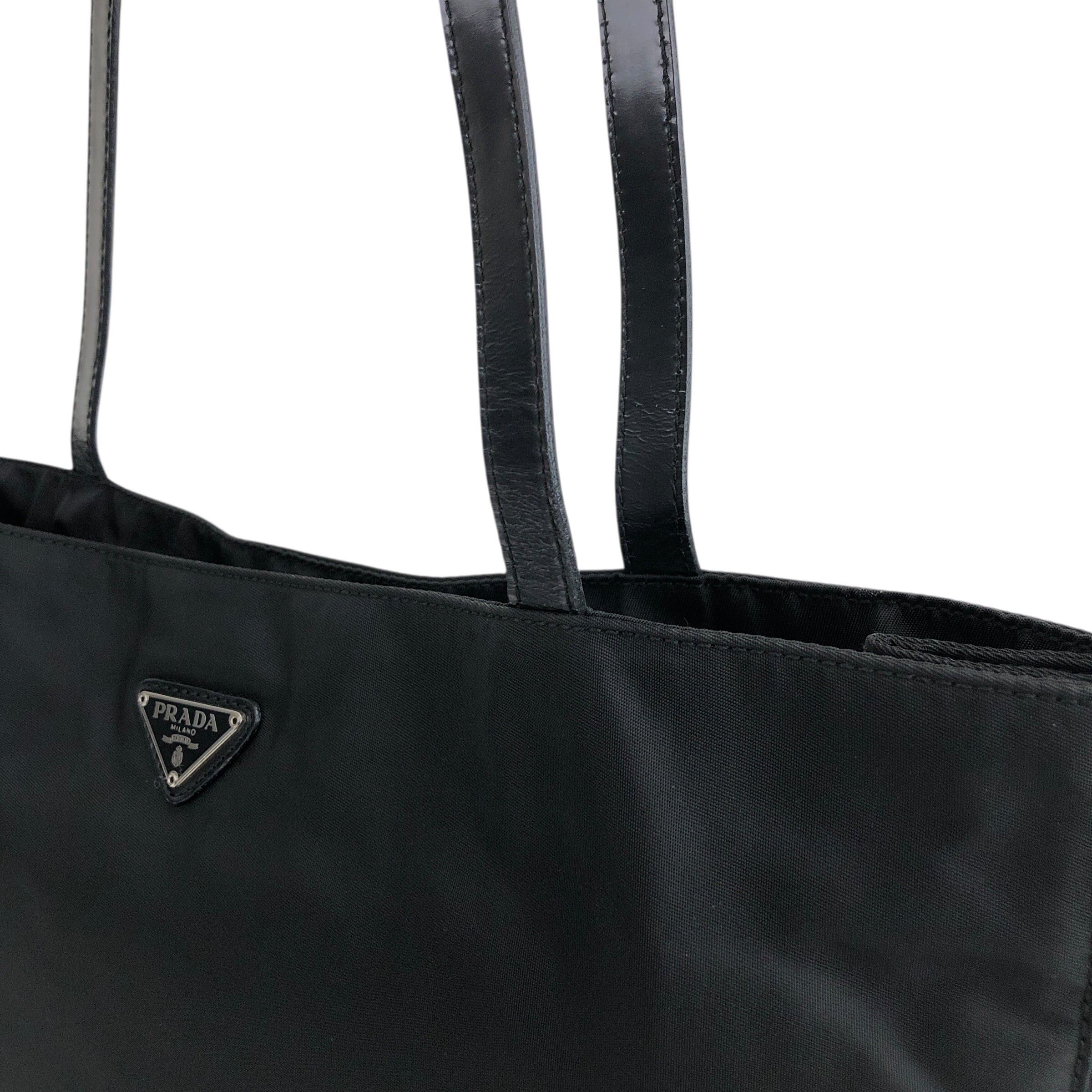PRADA プラダ トートバッグ ブラック トライアングルロゴ ナイロン