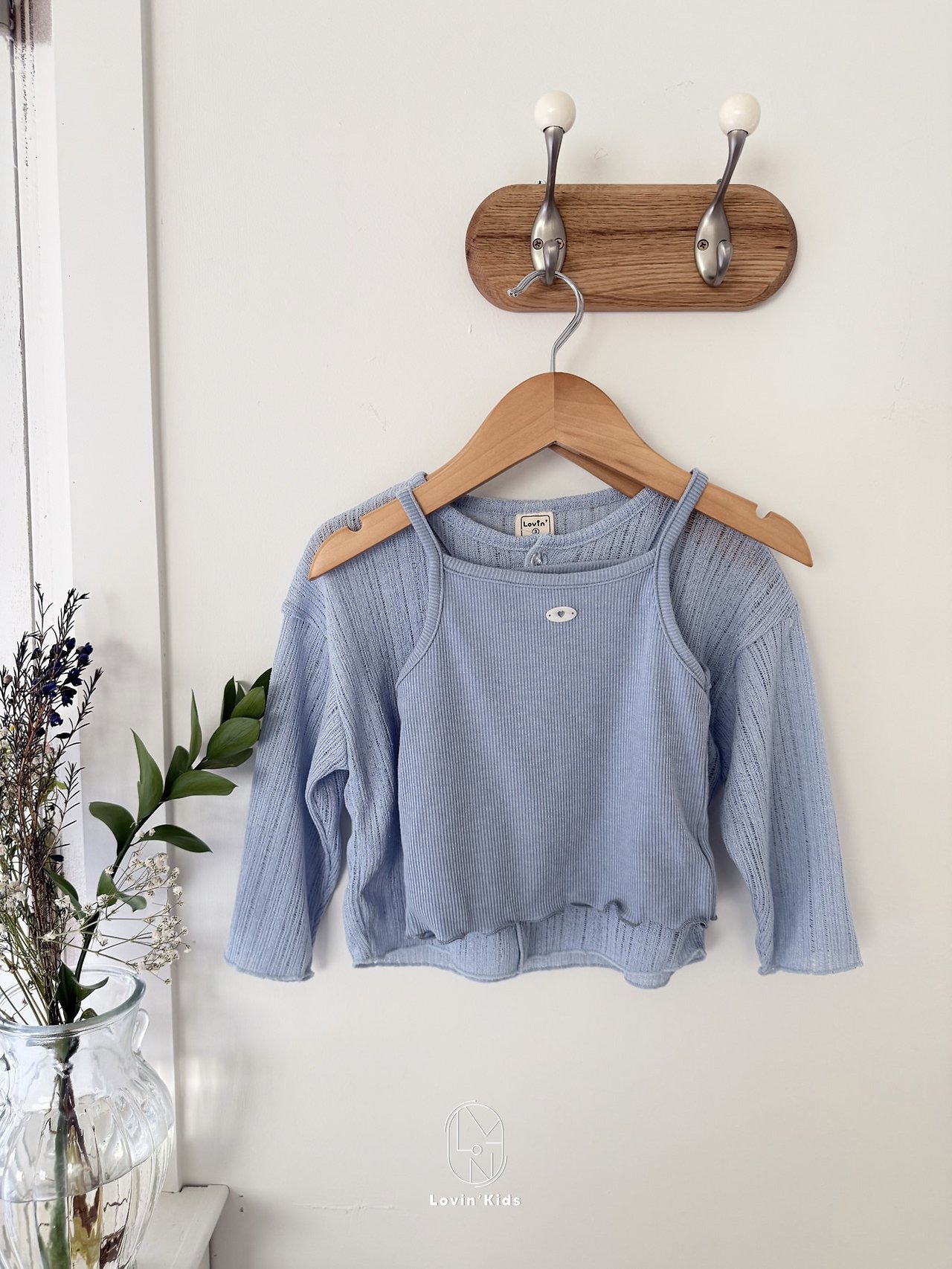 [Lovin' Kids] Button Sleeveless / [러빈] 버튼나시