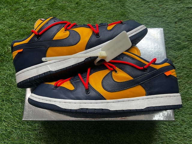 NIKE × OFF-WHITE DUNK LOW LTHR /OW MICHIGAN CT0856-700 29cm 56027