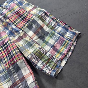 Polo Ralph Lauren Madras plaid  patchwork shorts W32 古着