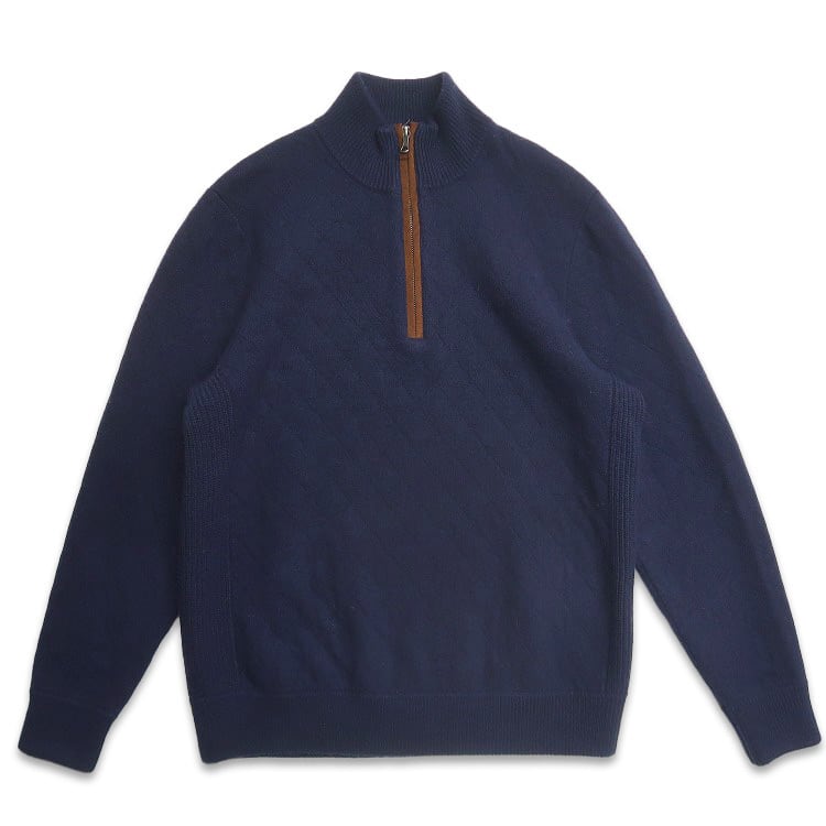 古着 ブルックスブラザーズ BrooksBrothers ハーフジップ ウールニット
