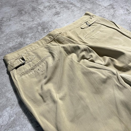 80-90s Ralph Lauren USA製 w36 ブラウンチノパンツ 詳細写真8