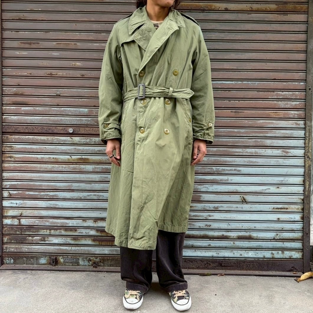 80s フランス軍 実物 オフィサーコート トレンチコート ユーロ