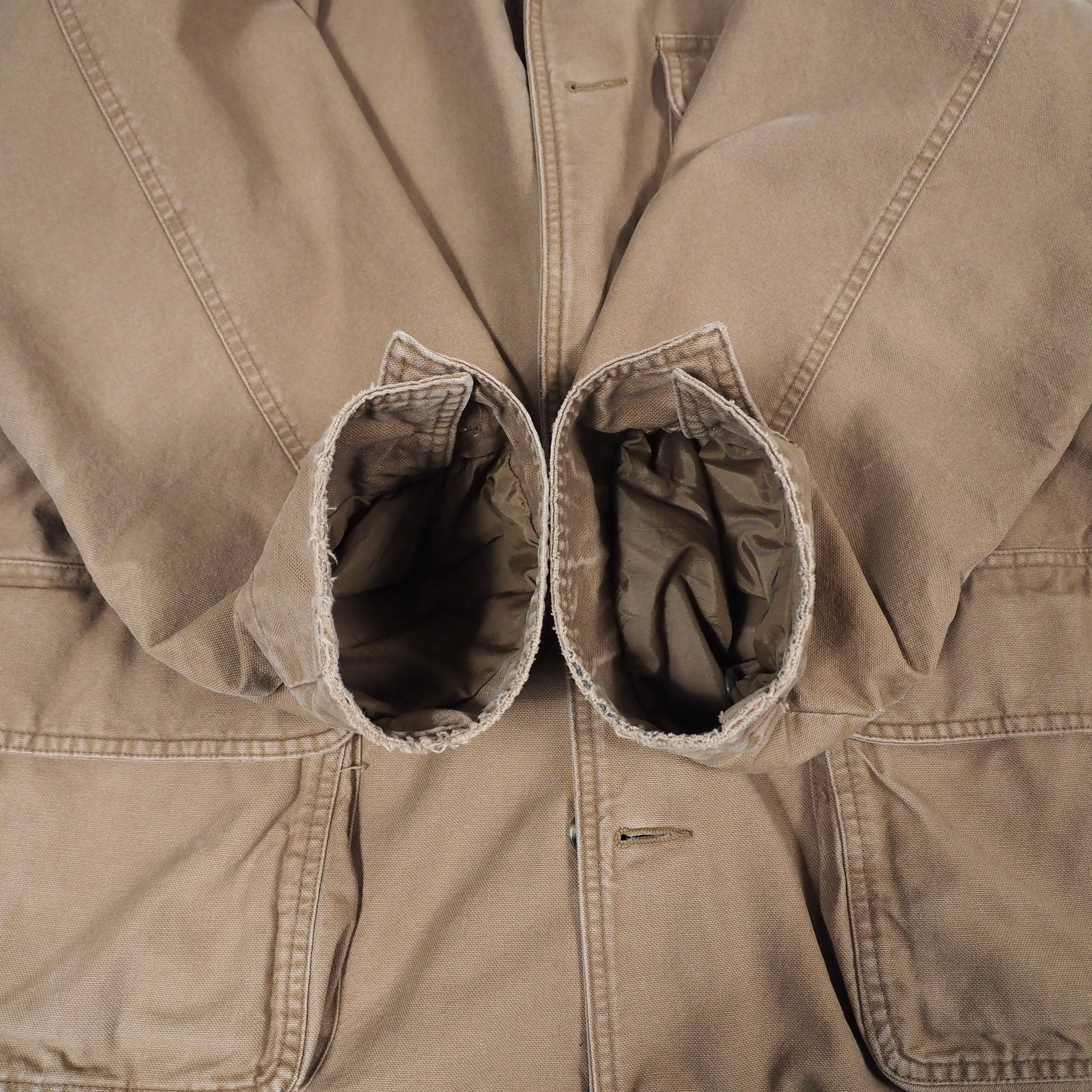 Eddie Bauer detachable goose down lined hunting jacket M 90s